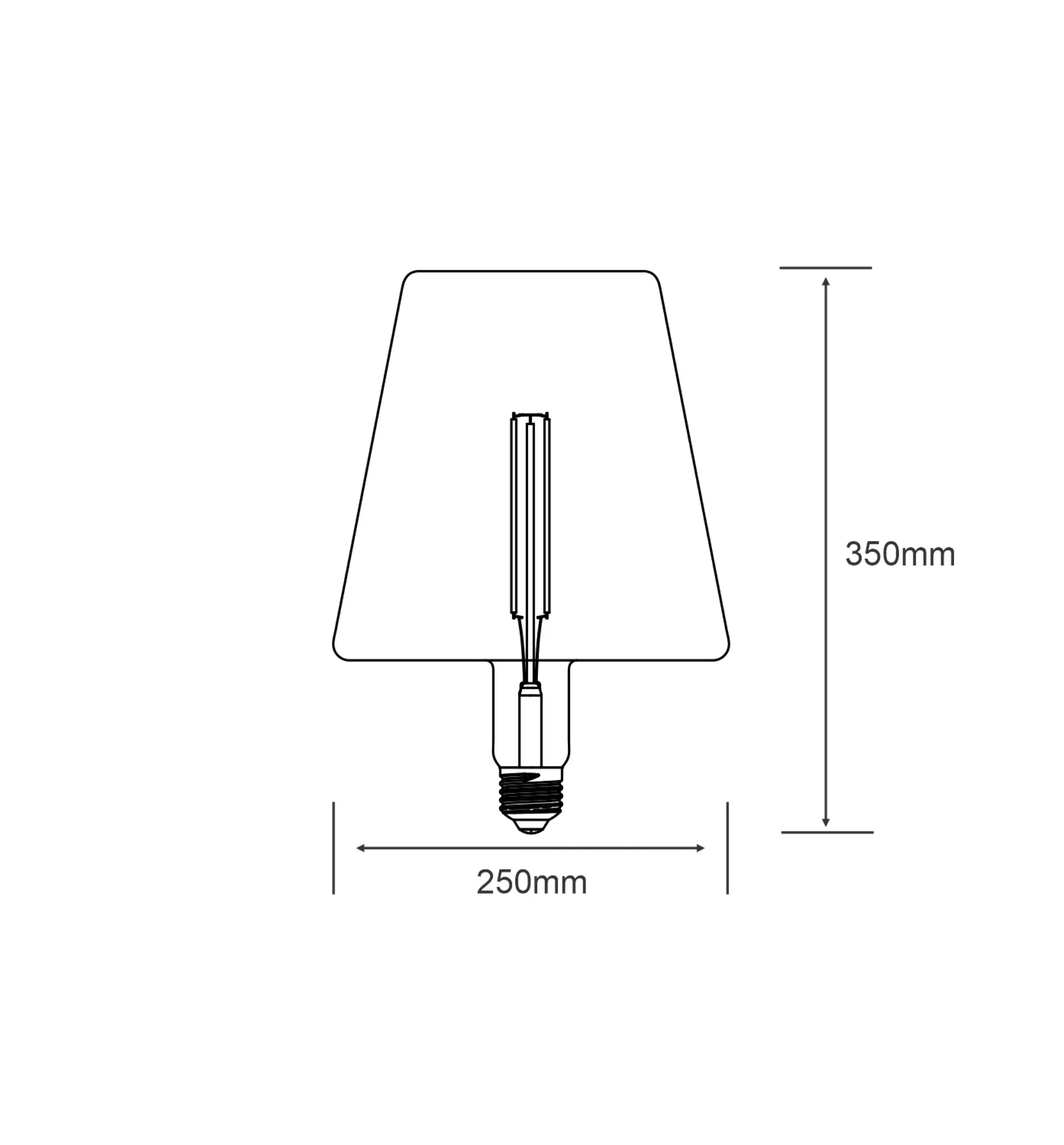 Classic Style LED Type L E27 Dimmable 4W 2100K 120lm 4300291  Luxram Classic Style
